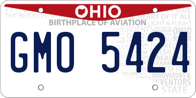 OH license plate GMO5424