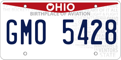 OH license plate GMO5428