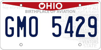 OH license plate GMO5429