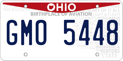 OH license plate GMO5448
