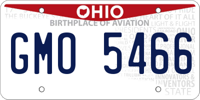 OH license plate GMO5466