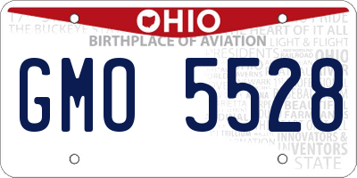 OH license plate GMO5528
