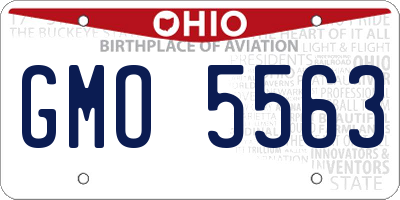 OH license plate GMO5563