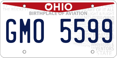 OH license plate GMO5599