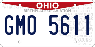 OH license plate GMO5611