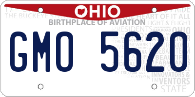 OH license plate GMO5620