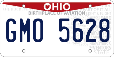 OH license plate GMO5628