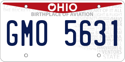 OH license plate GMO5631