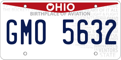 OH license plate GMO5632