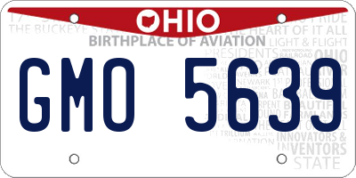 OH license plate GMO5639