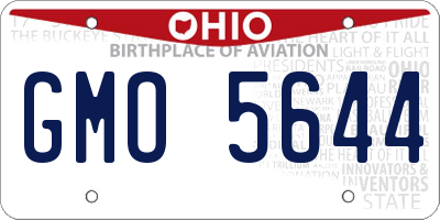 OH license plate GMO5644