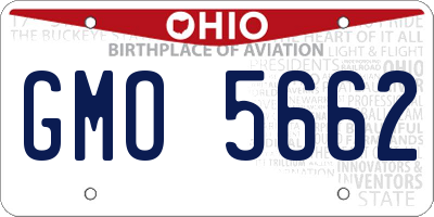 OH license plate GMO5662
