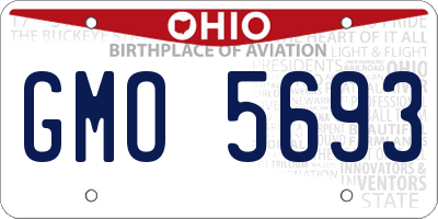 OH license plate GMO5693