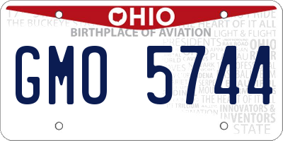 OH license plate GMO5744