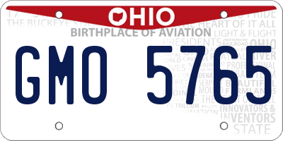 OH license plate GMO5765