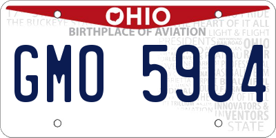 OH license plate GMO5904