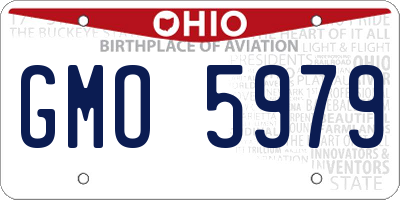 OH license plate GMO5979