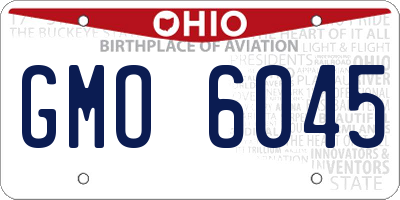 OH license plate GMO6045
