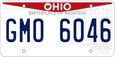 OH license plate GMO6046