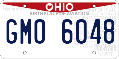 OH license plate GMO6048