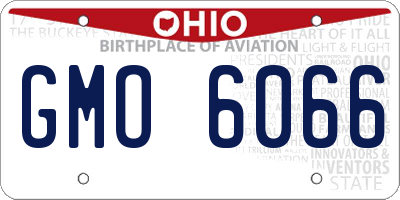 OH license plate GMO6066