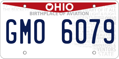OH license plate GMO6079