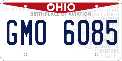 OH license plate GMO6085