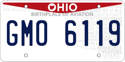 OH license plate GMO6119