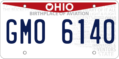 OH license plate GMO6140