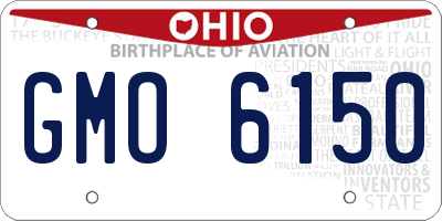 OH license plate GMO6150