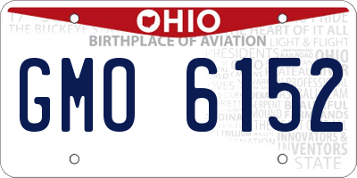 OH license plate GMO6152