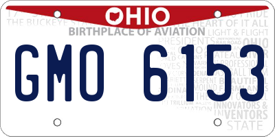 OH license plate GMO6153