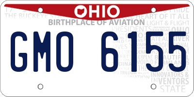 OH license plate GMO6155