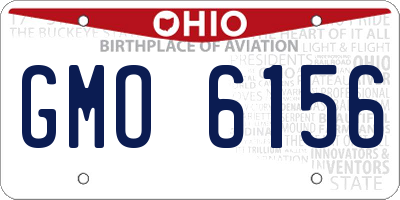OH license plate GMO6156