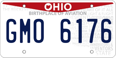 OH license plate GMO6176