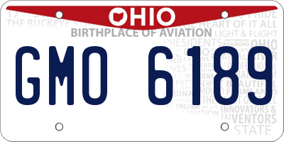 OH license plate GMO6189