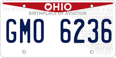 OH license plate GMO6236
