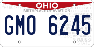 OH license plate GMO6245