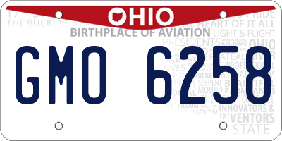 OH license plate GMO6258