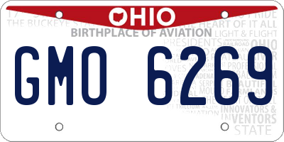 OH license plate GMO6269