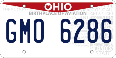 OH license plate GMO6286
