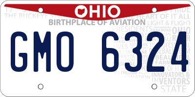 OH license plate GMO6324