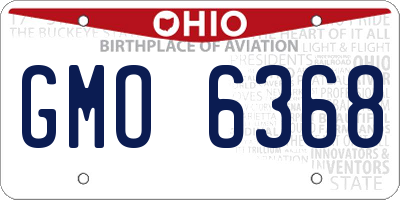 OH license plate GMO6368