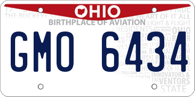 OH license plate GMO6434