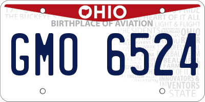 OH license plate GMO6524