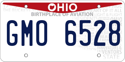 OH license plate GMO6528