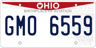OH license plate GMO6559