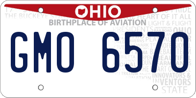 OH license plate GMO6570