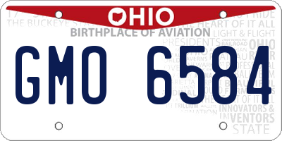 OH license plate GMO6584