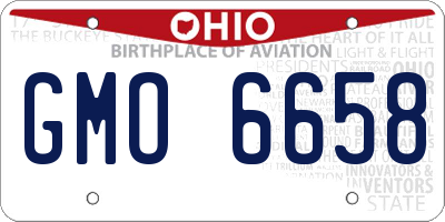 OH license plate GMO6658